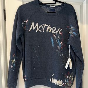 Mother sweatshirt in blue “Mother” size large